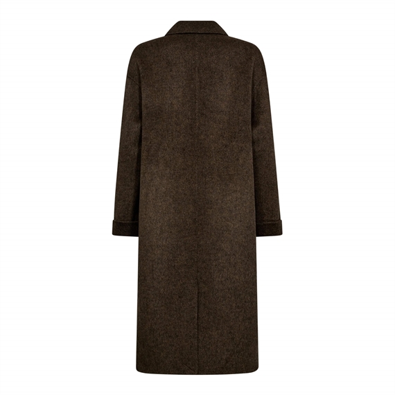 Mos Mosh Lucca Barkley Wool Coat, Slate Black
